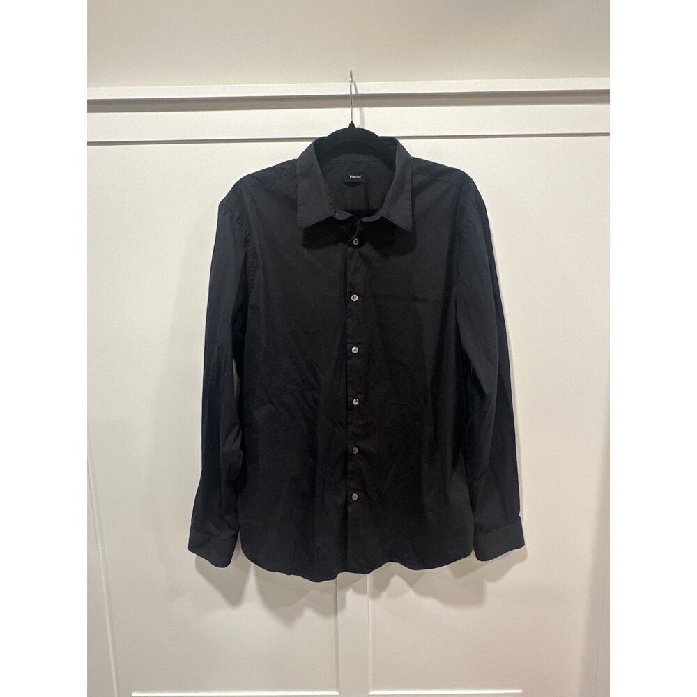 Theory Button Down Long Sleeve Dress Shirt Size XL